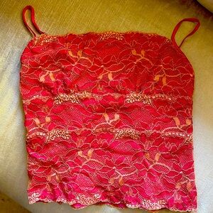 Pink Lace Cami By Cosabella
